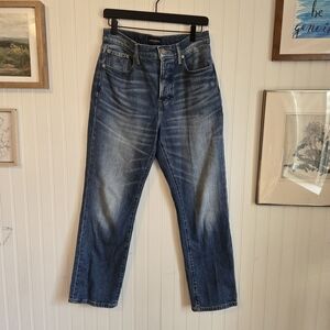 Lucky Brand 90's High Rise Straight Relaxed Fit Denim Jeans